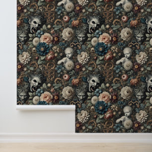 The Fallen Nursery – Gothic Floral Design Wallpaper