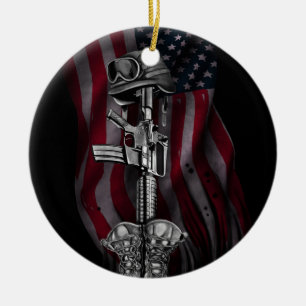 The Fallen Soldier Ceramic Tree Decoration