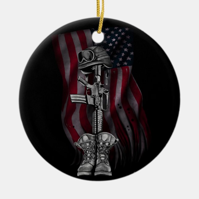 The Fallen Soldier Christmas Ornament (Front)