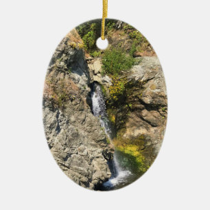 The Falls at Secret Beach, Samuel H. Boardman, OR Ceramic Tree Decoration