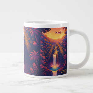 The Falls of Carbet Guadeloupe Large Coffee Mug