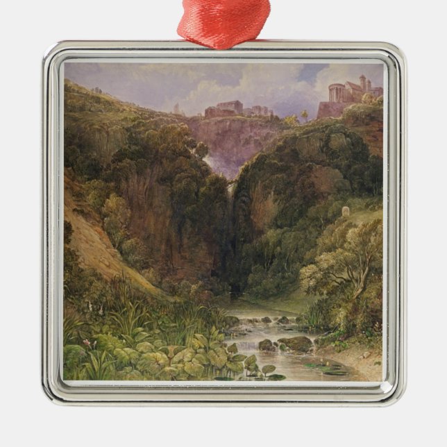 The Falls of Tivoli Metal Tree Decoration (Front)