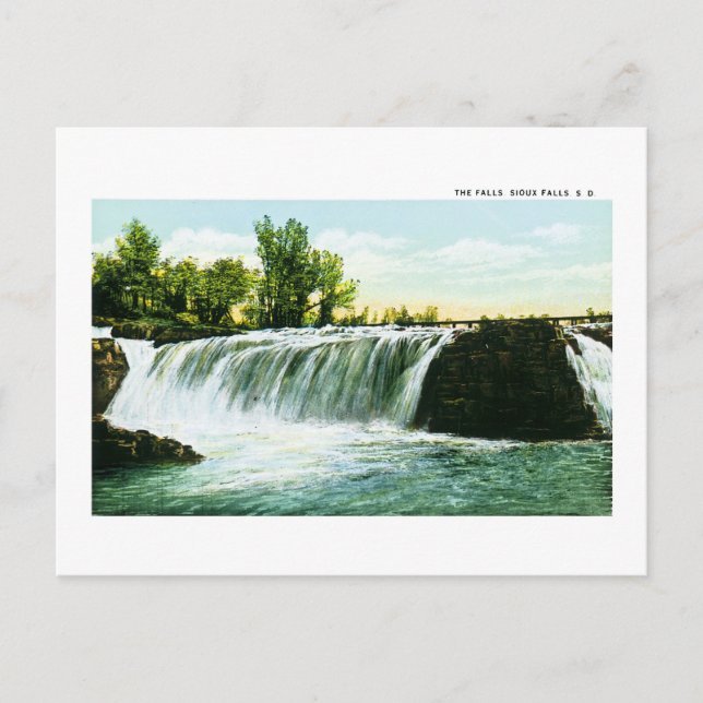 The Falls, Sioux Falls, South Dakota Postcard (Front)