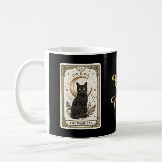 The Familiar Black Cat Tarot Astrological Cosmic Coffee Mug