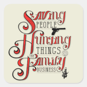 The Family Business Square Sticker