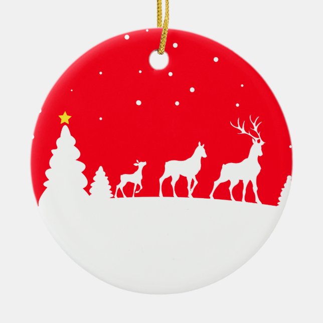 the family ceramic tree decoration (Front)