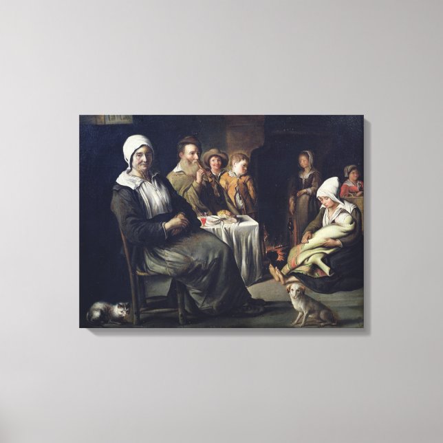 The Family Meal Canvas Print (Front)