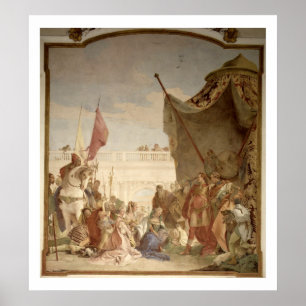 The Family of Darius before Alexander Poster