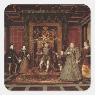 The Family of Henry VIII: Square Sticker