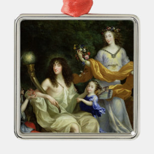 The Family of Louis XIV  1670 Metal Tree Decoration