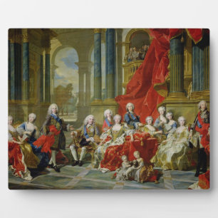 The Family of Philip V, 1743 (oil on canvas) Plaque
