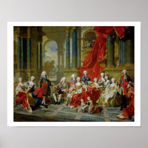 The Family of Philip V, 1743 (oil on canvas) Poster