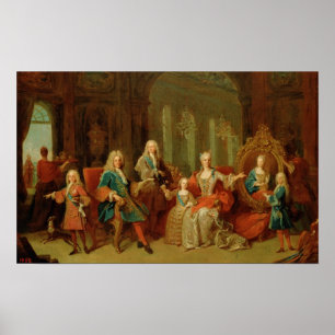The Family of Philip V of Bourbon, c.1722 Poster