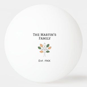 the family reunion est. year name tree community ping pong ball