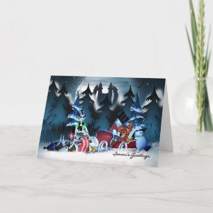 The Family Visit, Gothic Christmas Card