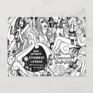 The Famous Clairmont Lounge Postcard