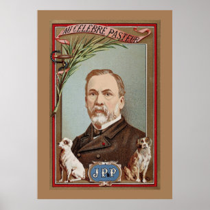 The Famous Louis Pasteur Portrait Historic Poster