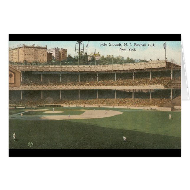 The Famous Polo Grounds Baseball Park, New York (Front Horizontal)