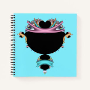 The Famous Teal and Pink Mandelbrot Digital Art Notebook