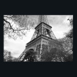The Famous Tower on Canvas Poster<br><div class="desc">Here is a greate capture of the iconic Eiffel tower. Framed in a different perspective. Only half of the tower has been captured and yet it one of the most recoganised strucutres in the world.</div>