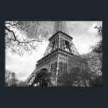 The Famous Tower on Canvas Poster<br><div class="desc">Here is a greate capture of the iconic Eiffel tower.  Framed in a different perspective.  Only half of the tower has been captured and yet it one of the most recoganised strucutres in the world.</div>