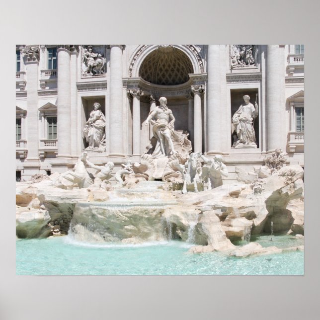 The famous Trevi fountain, Rome, Italy Poster (Front)