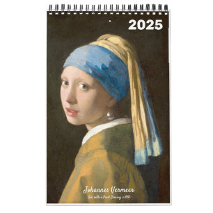 The famous Vermeer's Painting  Calendar