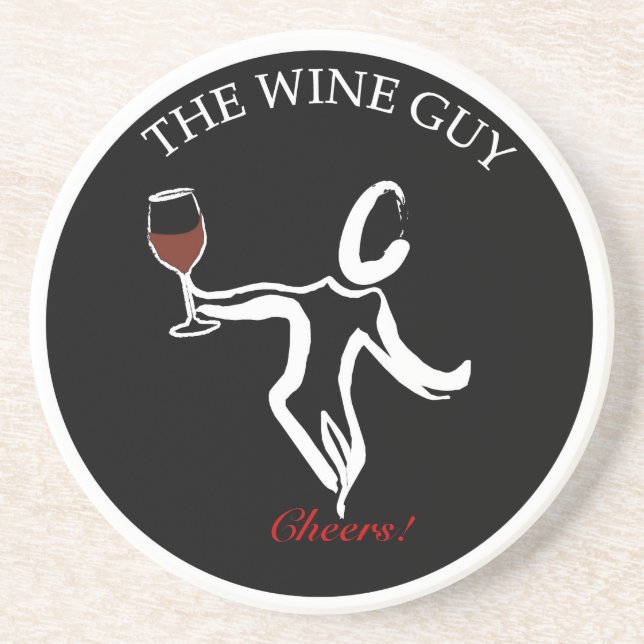 The Famous Wine Guy Logo Coaster (Front)