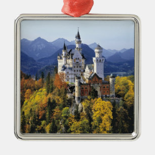 The fanciful Neuschwanstein is one of three Metal Tree Decoration