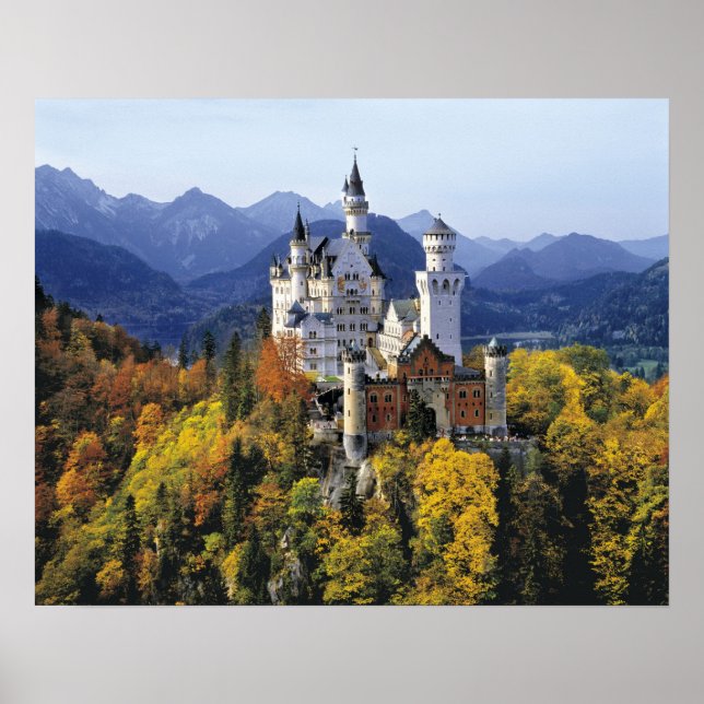 The fanciful Neuschwanstein is one of three Poster (Front)