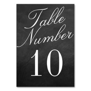 The Fancy Chalkboard Wedding Collection Table Number