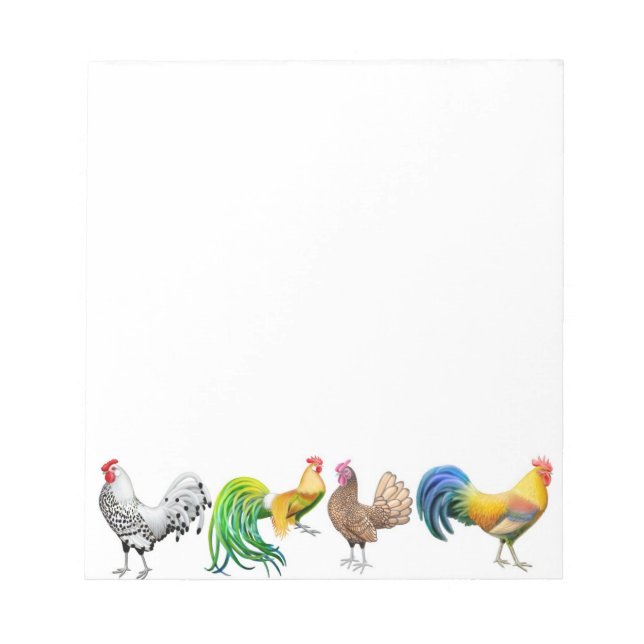 The Fancy Chickens Notepad (Front)