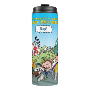 The Fantastic Flatulent Fart Brothers Gassy Gulp Thermal Tumbler