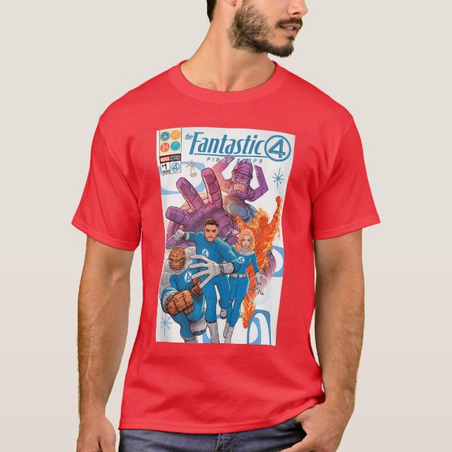 The Fantastic Four First Steps Comic Book Cover Ar T-Shirt (Front)