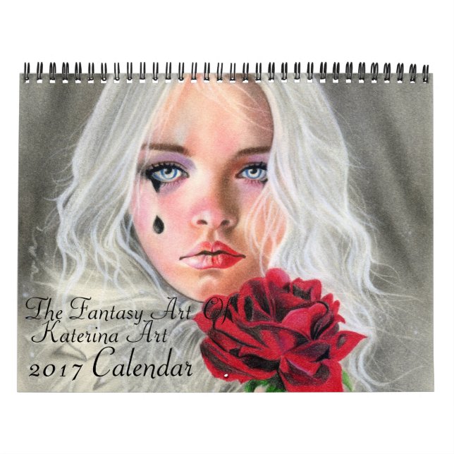 The Fantasy Art of Katerina Art 2017 wall calendar (Cover)