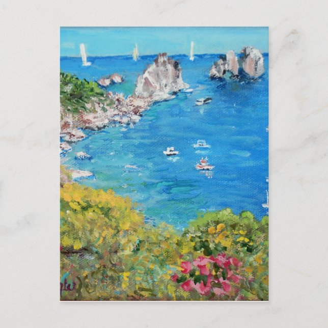 The Faraglioni Rocks - Postcard (Front)