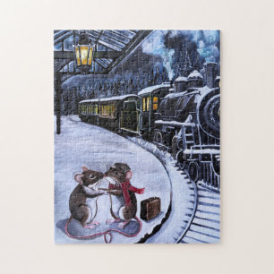 The Farewell Kiss Painting by Alfred Fox Jigsaw Puzzle