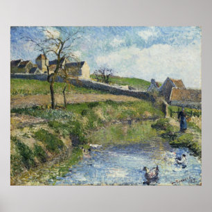 The Farm at Osny, 1883 Poster