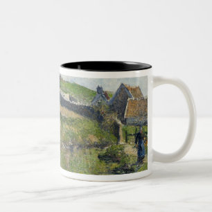 The Farm at Osny, 1883 Two-Tone Coffee Mug