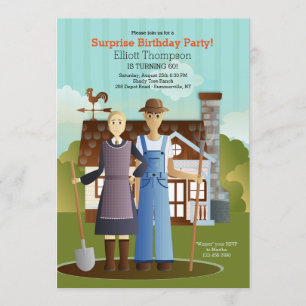 The Farmer and His Wife Invitation