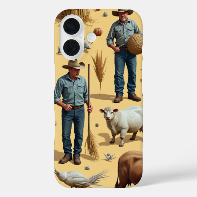 The farmer whose harvest is over Case-Mate iPhone case (Back)