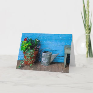 The Farmhouse Porch Blank Greeting Card