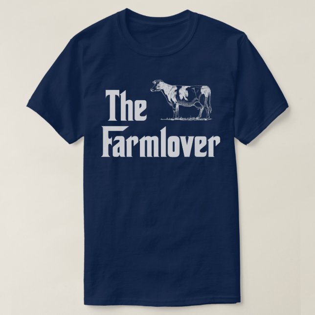 The Farmlover Funny Cow Farm Cows Farmer Humour Fa T-Shirt (Design Front)