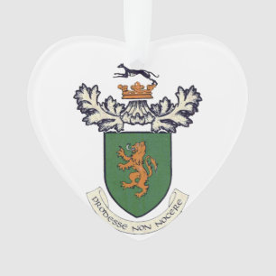 The Farrell Clan of Ireland coat of arms & tartan Ornament