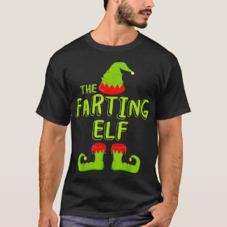 The Farting Elf  Matching Group Christmas Costume  T-Shirt