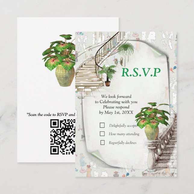 The Fashion Designers RSVP Card (Front/Back)