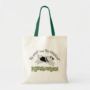The Fast & The Furriest Keeshonden Tote Bag