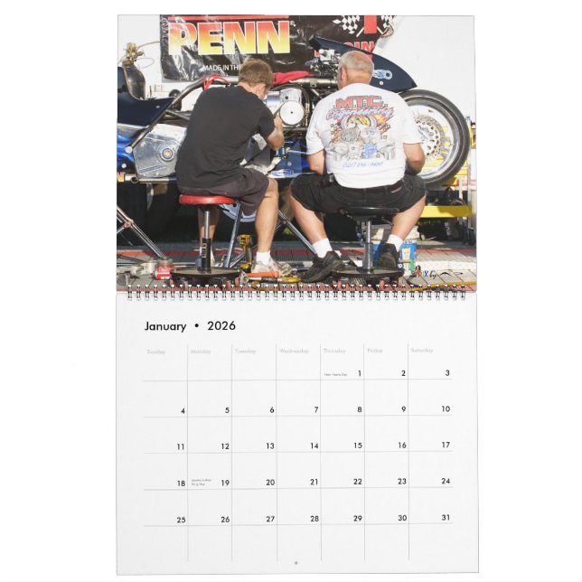 The Fastest Dragbike On The Planet... Sponsor Calendar (Jan 2026)