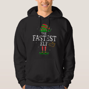 The Fastest Elf Matching Family Christmas Speedy F Hoodie