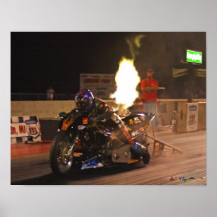 "The Fastest Top Fuel Drag Bike On The Planet" Poster